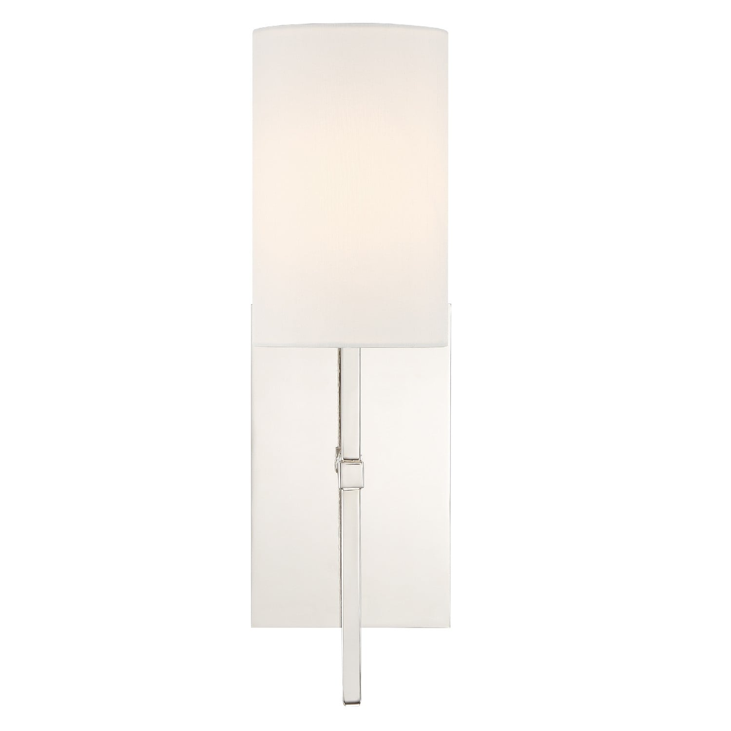 Veronica 1 Light Polished Nickel Wall Mount - 5'' W x 16.5'' H x 6'' D