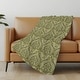 preview thumbnail 9 of 34, Premium Machine Washable Modern Damask Sherpa Throw Blanket