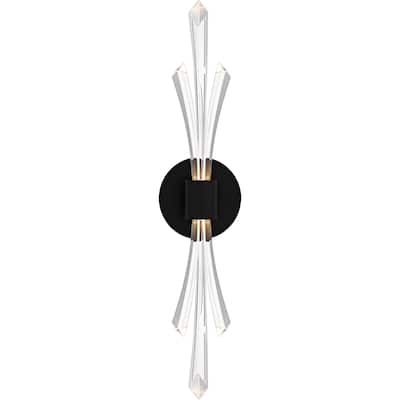 Cecily Integrated LED Matte Black Wall Sconce