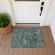 preview thumbnail 98 of 101, Machine Washable Indoor/ Outdoor Global Inver Chantille Rug Mint - 1'8" x 2'6"