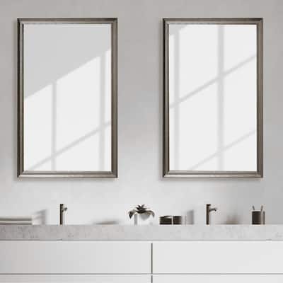 Frame My Mirror Pewter Finish Framed Mirror, Crenshaw Design.
