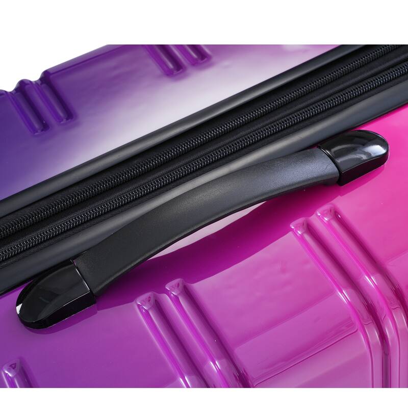 Hardshell Luggage Sets 3 Piece Gradient Color Expandable Suitcase with Spinner Wheels and TSA Lock Lightweight