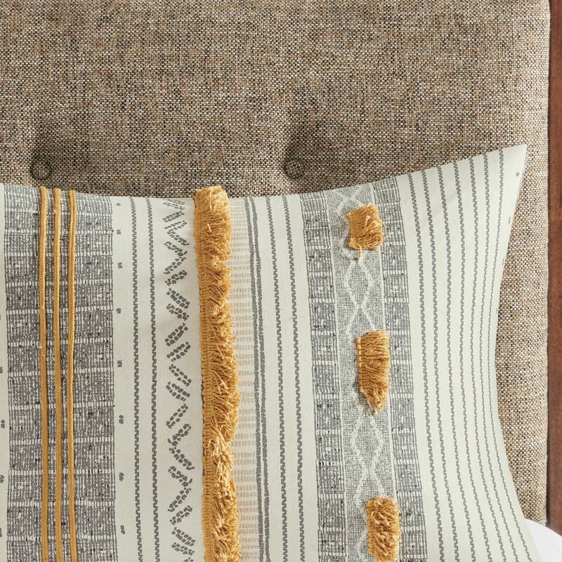 GDF Studio - Cody Cotton Comforter Set with Pom Pom Trim