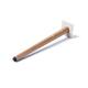 FMF 11.81 Inch Round Steel Light Wood Slanted Furniture Legs (Set of 4)