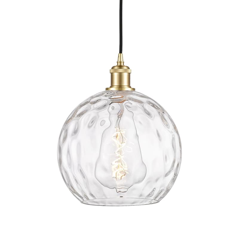 Innovations Lighting 516-1P-13-10 Athens Pendant Athens 10" Wide - Satin Gold / Clear Water Glass