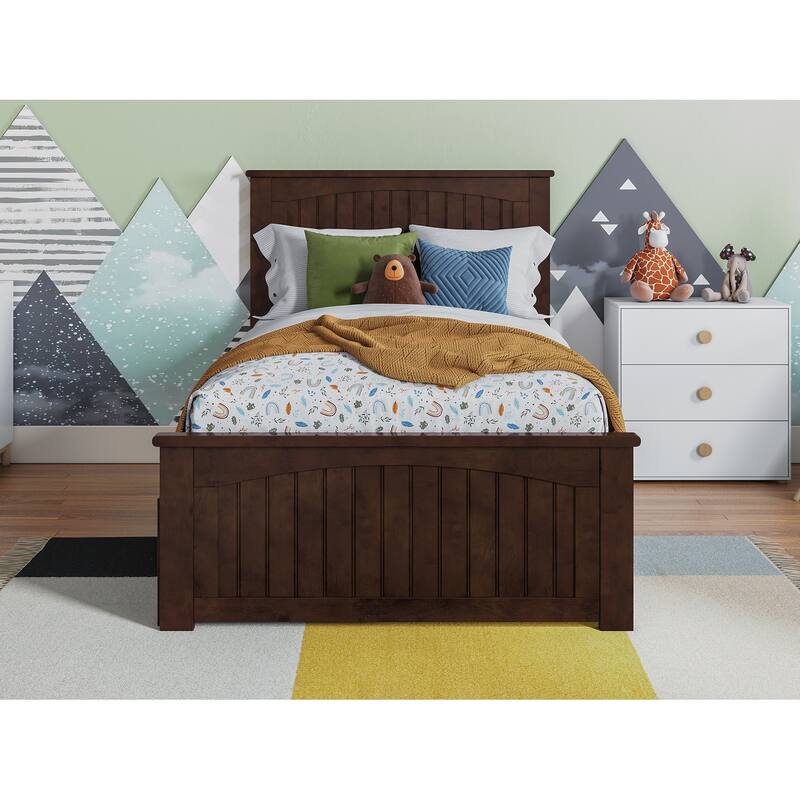 AFI Nantucket Platform Bed with Matching Footboard & Storage Drawers