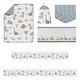 preview thumbnail 2 of 4, Sweet Jojo Designs 6p Crib Bedding + BreathableBaby Breathable Mesh Liner Watercolor Dinosaur Dino Boy Modern Animal