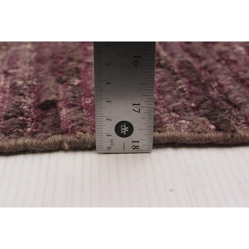 ECARPETGALLERY Hand-knotted Finest Peshawar Ziegler Magenta Wool Rug - 9'3 x 12'6