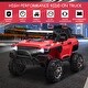 preview thumbnail 4 of 3, Ride-On Car Truck for Kids with 2 Seats, Remote Control, Siren, Horn, Music Connectivity, and All-Terrain Wheels