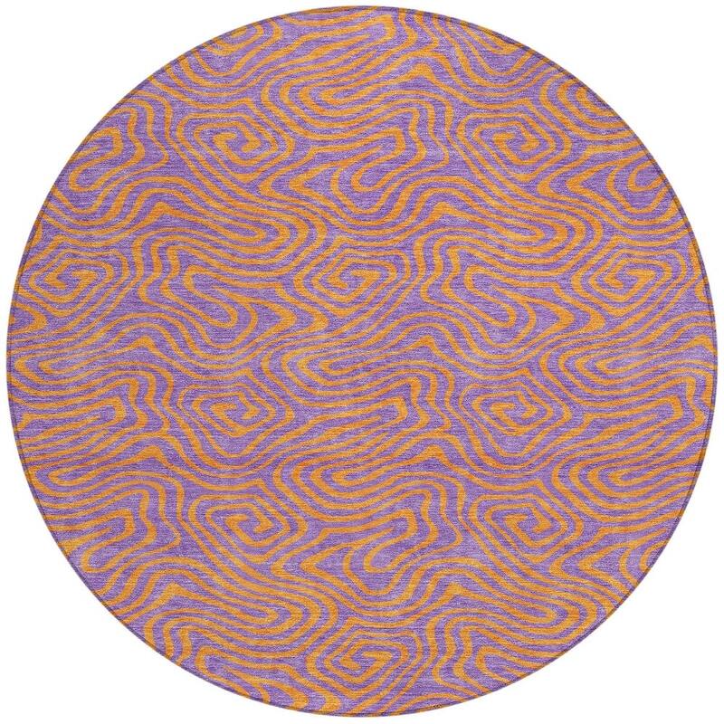 HomeRoots Abstract Transitional Rectangle Outdoor Rug