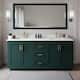 Option Green / White Quartz Top / Brushed Gold Hardware