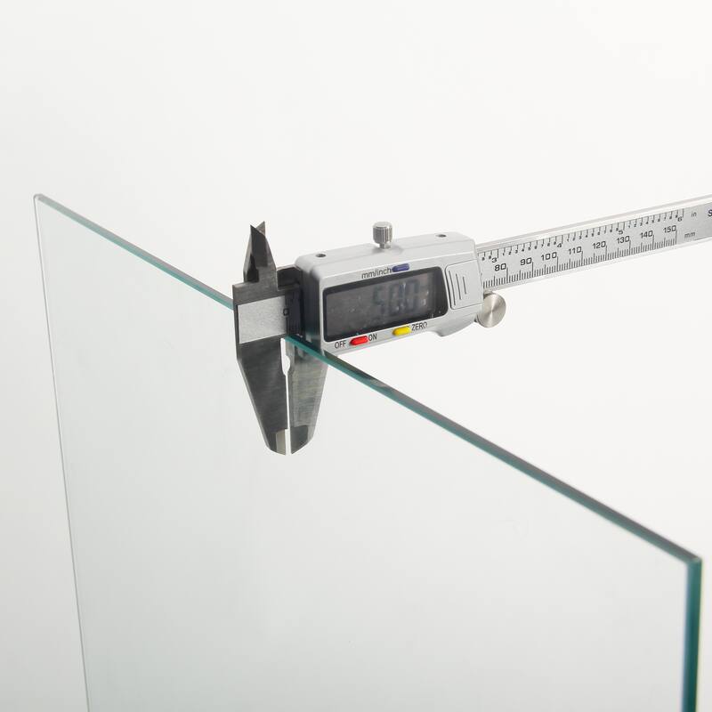 Double Door Glass Display Cabinet with 5 Shelves, Floor Standing Bookshelf for Living Room Bedroom Study or Collection Room