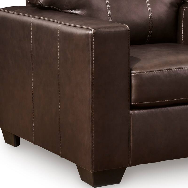 Roundhill Furniture Holmes Leather Upholstered Sofa