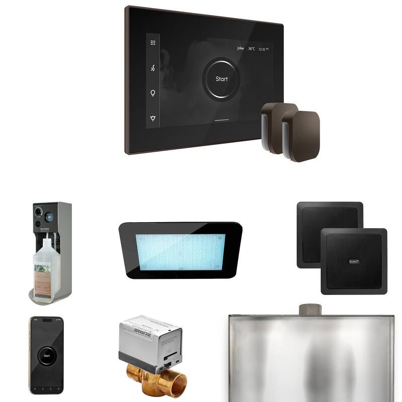 Mr Steam XDRM2X Xdream Max Package Steam Shower Control Package with - Black / Oil-Rubbed Bronze