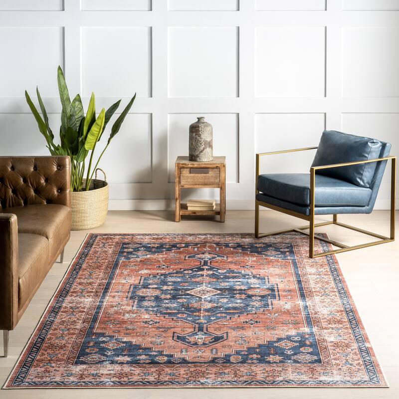 Nuloom Astra SplashGuard Traditional Machine Washable Area Rug