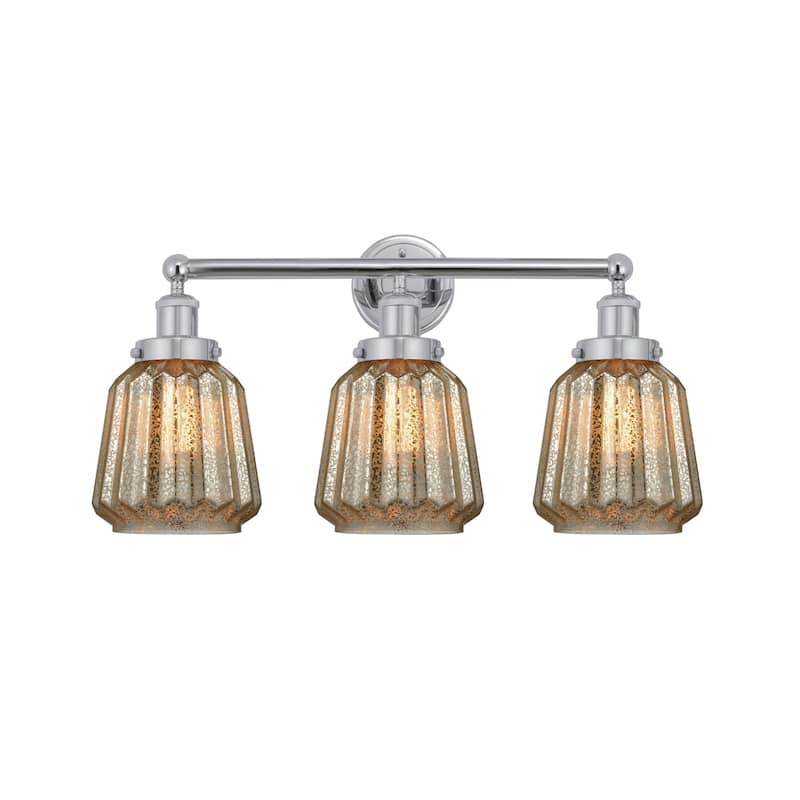 Innovations Lighting 616-3W-10-25 Chatham Vanity Chatham 3 Light 25" - Polished Chrome / Clear