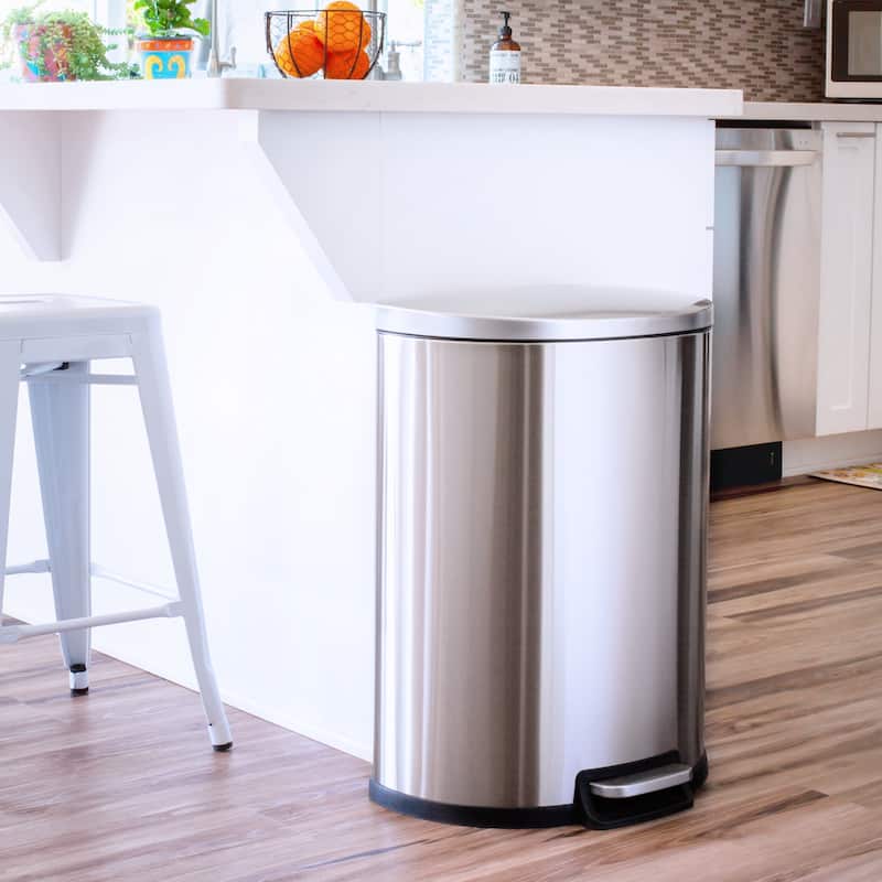 Qualiazero 50L / 13.2 Gallon D-Shape Step Can
