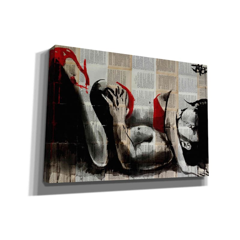 Epic Graffiti 'Lust In Red' by Loui Jover, Canvas, Wall Art