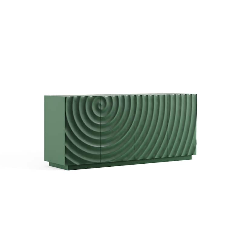 4-Door Cabinet - Dark Green