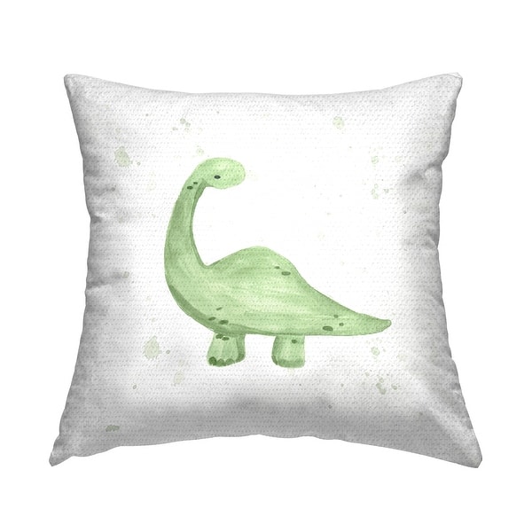 slide 2 of 7, Stupell Green Dinosaur Fun Nursery Printed Outdoor Throw Pillow Design by Lucille Price