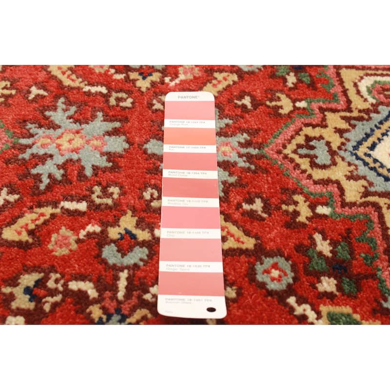 ECARPETGALLERY Hand-knotted Serapi Heritage Red Wool Rug - 2'7 x 18'0