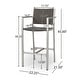 preview thumbnail 4 of 16, Cape Coral Outdoor 3-piece Bar Set with Glass Table Top by Christopher Knight Home