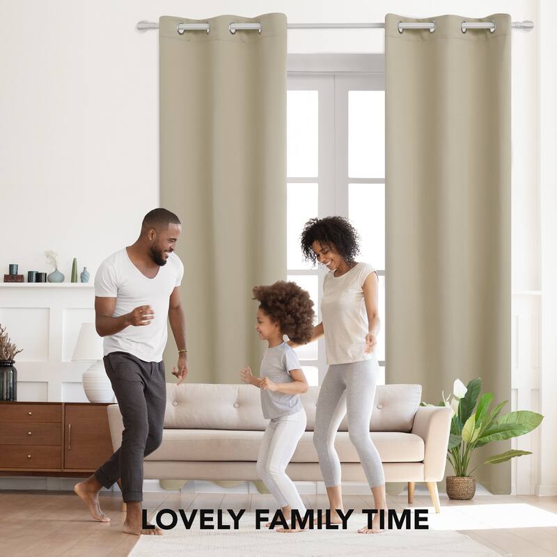Deconovo Insulated 42 Width Curtain Panel Pair (2 Panel)