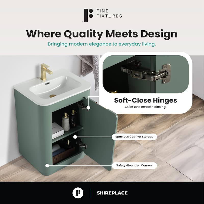 Fine Fixtures Shireplace Bathroom Vanity with Sink