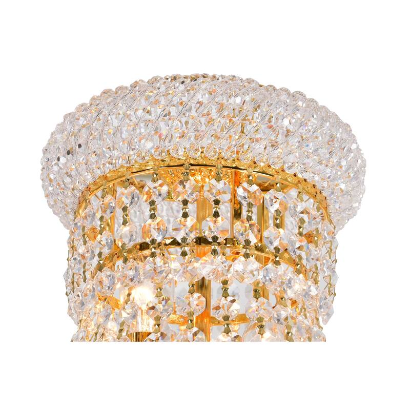Empire 8 Light Floor Lamp With Gold Finish