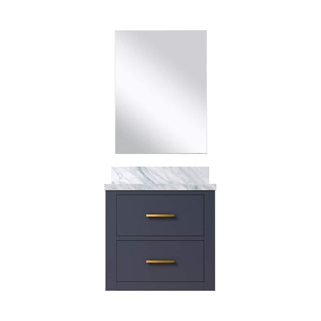 Castor Bath Vanity with Acrylic Top, Sink and Mirror