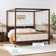 preview thumbnail 17 of 35, Walker Edison Minimalist Canopy King Bedframe