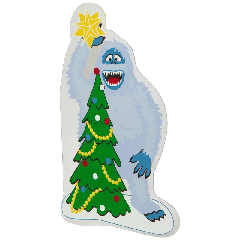 8" Bumble Tops the Tree Double Sided Gel Christmas Window Cling decor
