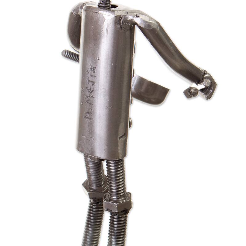 Novica Handmade Metallic Flavors Recycled Metal Sculpture