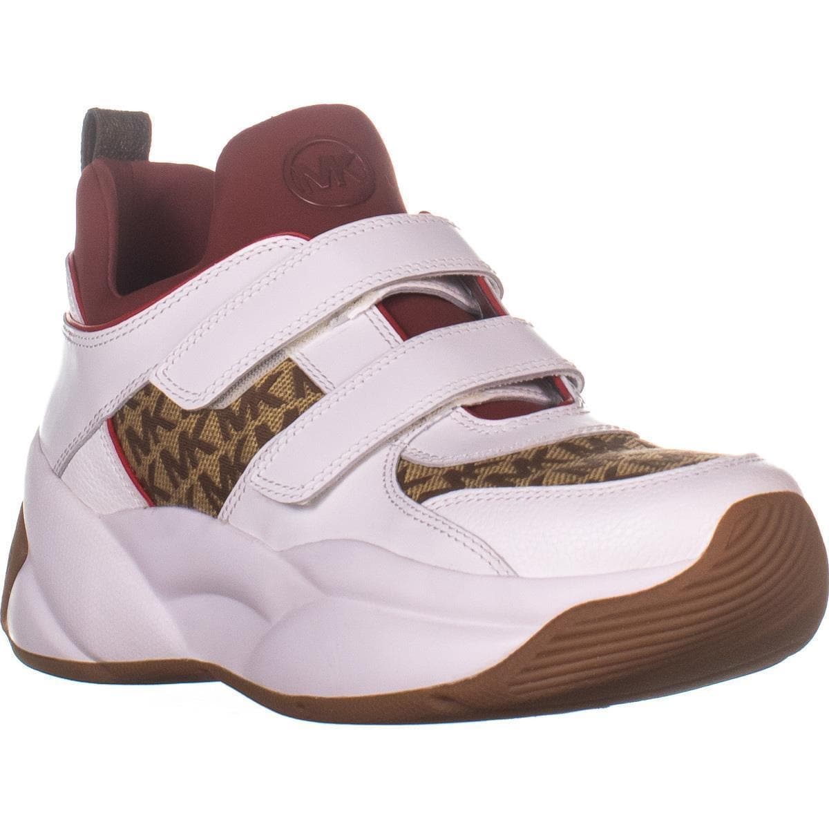 Michael michael kors keeley canvas and hot sale leather trainer