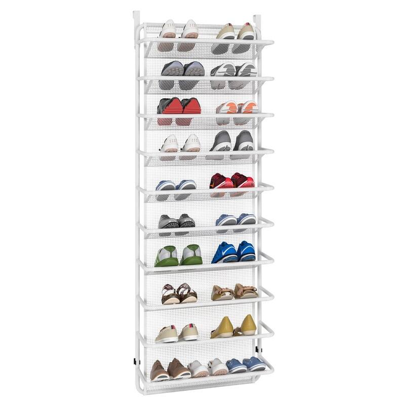 10 Tier Shoe Rack Over The Door Shoe Organizer