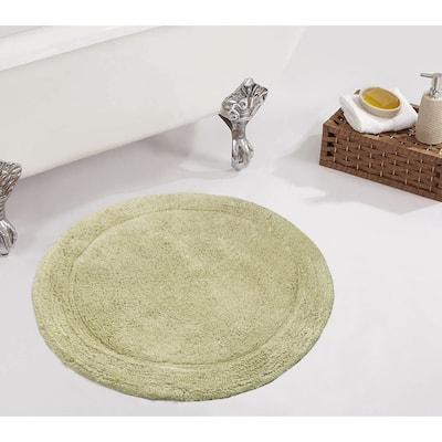 Home Weavers Bathroom Rug, Cotton Soft, Water Absorbent Bath Rug, Non Slip Shower Rug Machine Washable 22" Round