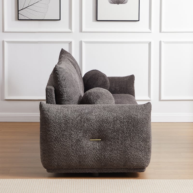 Lamb's wool 2-seater sofa