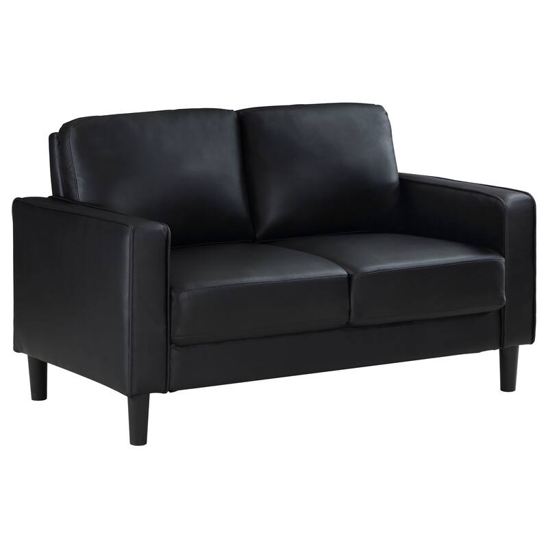 Ruth Transitional Upholstered Track Arm Sofa Set