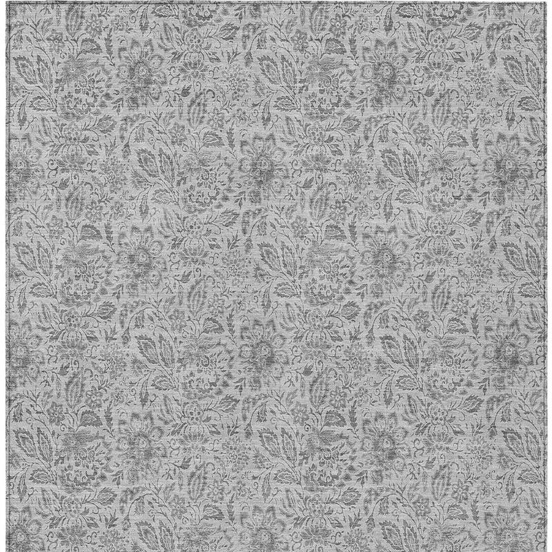 HomeRoots Floral Transitional Rectangle Outdoor Rug