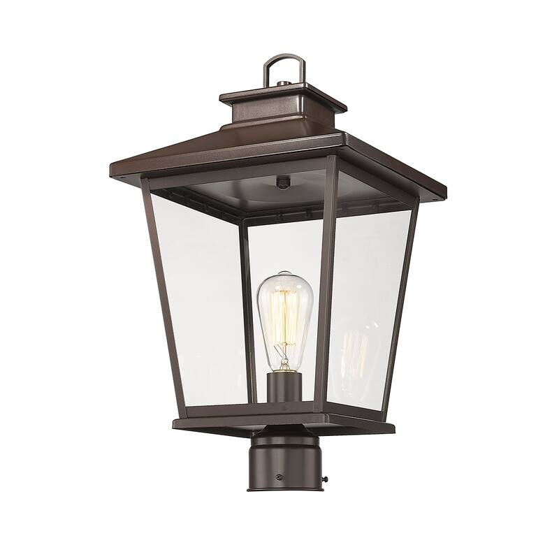 Millennium Lighting Bellmon 1 Light Outdoor Post Lantern with a Clear Glass Shade