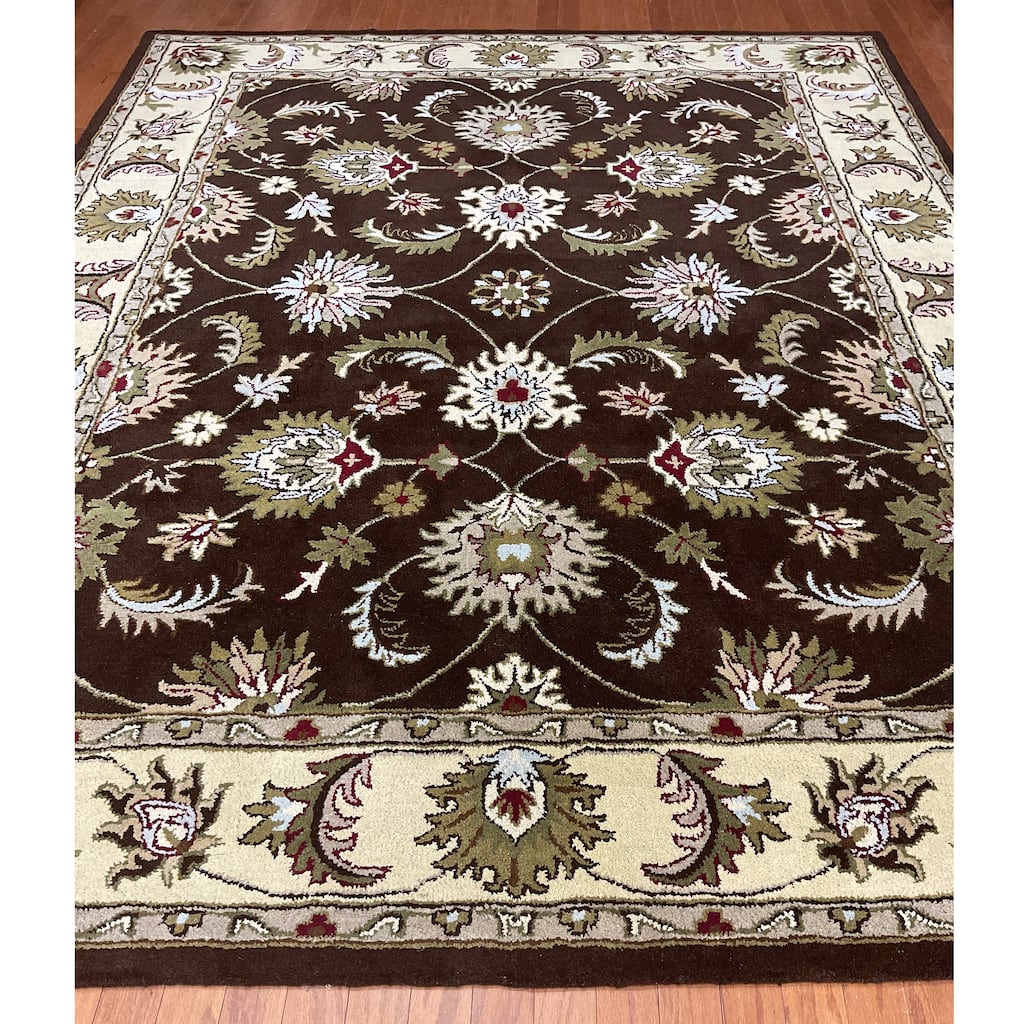 HERAT ORIENTAL Handmade Isfahan Wool Rug - 8' x 10'