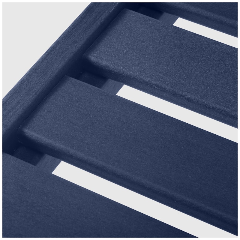 Birchwood All Weather HDPE Outdoor Patio Deep Seating Navy Blue Club Chair With Cushions (1-Piece)