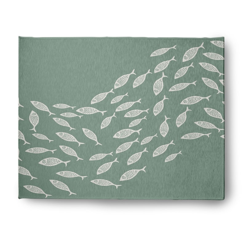 Escuela Nautical Indoor/Outdoor Rug - Sage - 8' x 10'