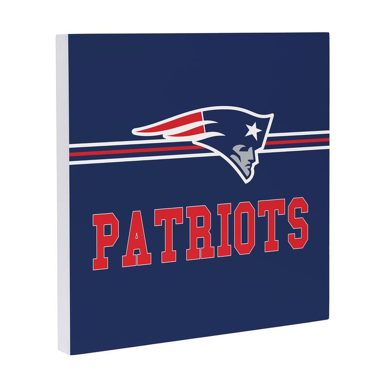 New England Patriots Wooden Door Decor Wall Sign - Multi-Color