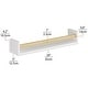 preview thumbnail 7 of 5, Wallniture Madrid Kidsroom Shelves, Nursery Decor Toy Storage, 24", White, Set of 3