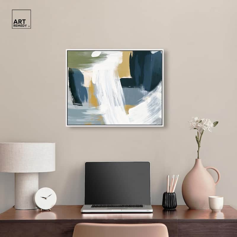 Moss Layers III Canvas by Art Remedy