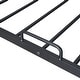 preview thumbnail 19 of 18, Black Full Size Metal House Bed with Trundle and Roof