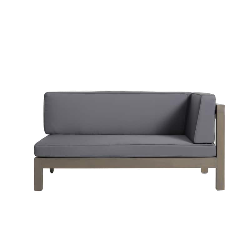 Brava Outdoor Acacia Wood X-Back Patio Sofa Loveseat Set (Set of 2) by Christopher Knight Home