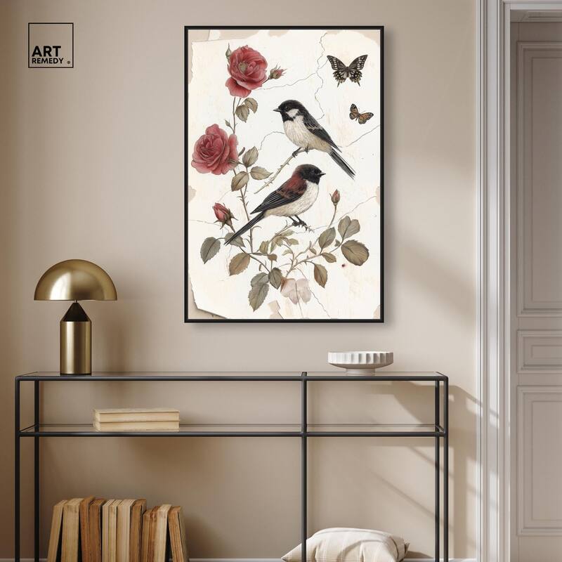 Birdsong and Bloom Canvas by Art Remedy