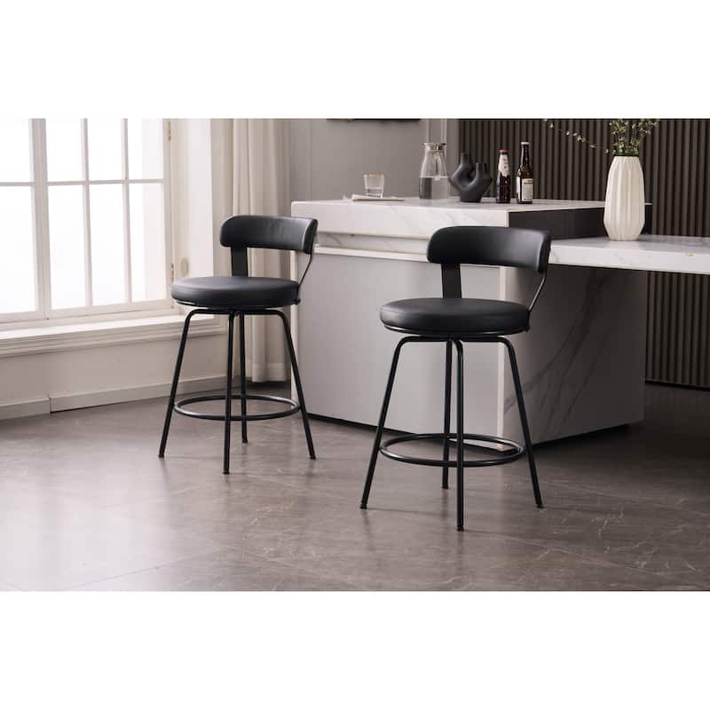 Ashley Swivel Modern Counter Barstools Set of 2